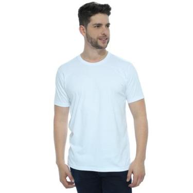 Imagem de Camiseta Masculina Algodão Manga Curta Básica Branca - Anistia Modas, 