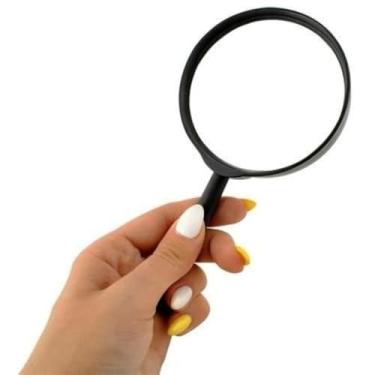 Imagem de Lupa De Mão Aumento P/Leitura Costura Ampliar Zoom 10cm