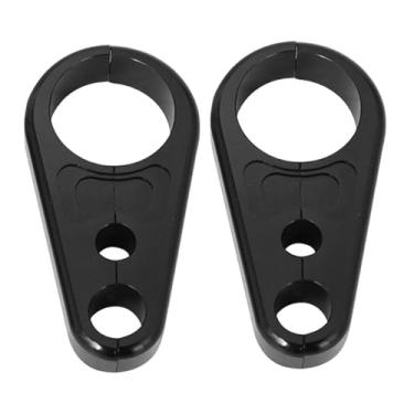 Imagem de predolo 2x Abraçadeiras de Cabo de Freio para Motocicleta 25mm em Liga de Alumínio, Acessórios, Gerenciamento de Cabos, Montagem Reforçada e no Guidão, Preto