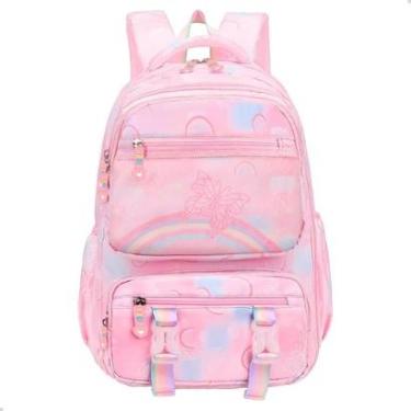 Imagem de Mochila Feminina Escolar Borboleta Delicada Com Abertura 182-Feminino
