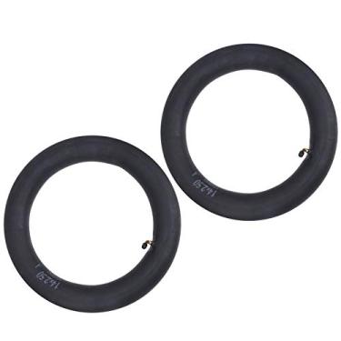Imagem de SPYMINNPOO Tubo Interno de Bicicleta Tubo de Pneu Com Válvula de Curvatura de Borracha Butílica Confiável para Bicicleta Dobrável, de de 2 Unidades para Bicicletas de Estrada, Bicicletas de (14*2,5)