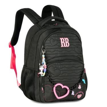 Imagem de Mochila de Costas Oficial REBECCA BONBON Nylon Soft RB27010 Cor:Preto,