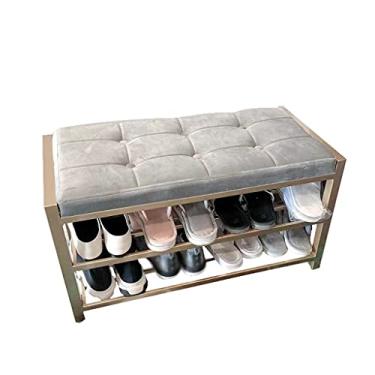 Imagem de 3FLQOOPP Sapateira para sapateira de entrada, assento de sofá, banco de sapato, sapateira, usado no quarto, sala de estar, corredor, organizador de sapatos, prateleira, shopping center, encaixe de
