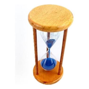 Imagem de Ampulheta Madeira E Vidro Relógio De Areia ul 30 Seg Fg - GS