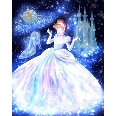 Imagem de JYLMOOD Kits de pintura de diamante de desenho animado para adultos, kits de arte de diamante 5D para iniciantes, faça você mesmo, broca completa, strass com ferramentas, acessórios para decoração de