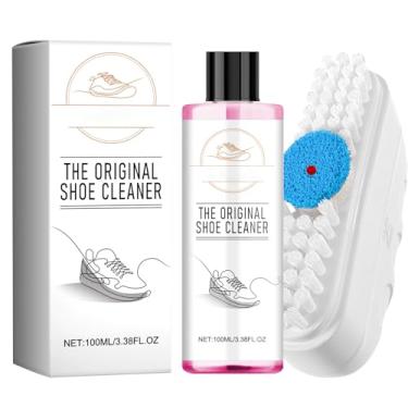 Imagem de Kit de Limpeza para Sapatos - Acessórios de Cuidado e Conservação para Calçado, Concentrado e | Produto para Limpeza de Sapatos Brancos - para Sandálias, Botas, Tecidos Canvas e Calçado