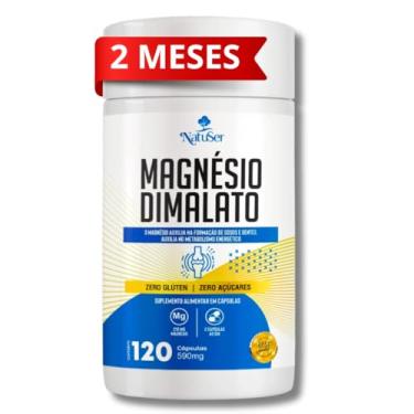 Imagem de Magnésio Dimalato Extra Forte 120 Cápsulas 590mg [LINHA PREMIUM]