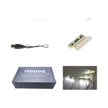 Imagem de Kit De Iluminação LED 1X4 Alimentado Por USB Com 20 Peças Para Cidades