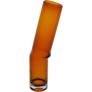 Imagem de Vaso Decorativo Enfeite Casa Home&co Vidro 38x7x7cm âmbar