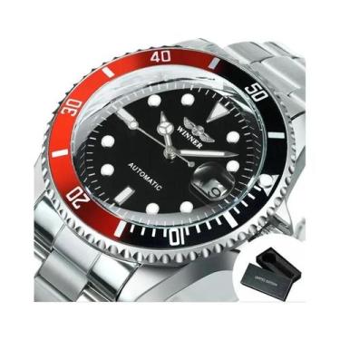 Imagem de Relógio De Luxo Masculino WINNER Clássico Automático Com Bezel Rotativ