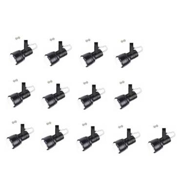 Imagem de Kit 13 Spot Trilho Perfilado Eletro calha Par20 Bulbo OL4