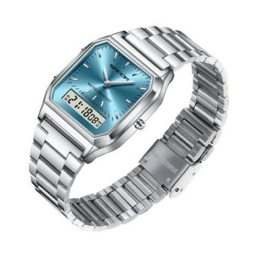 Imagem de Relógio Esportivo De Luxo Unissex À Prova d'Água SANDA Com Display Dig