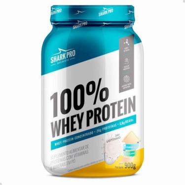 Imagem de 100% Whey Protein Concentrado 900g Shark Pro, Leitinho, 900g
