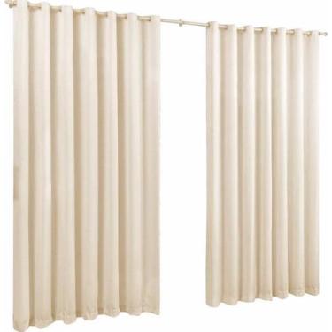 Imagem de Cortina Para Sala Quarto Em Tecido Oxford Palha 3,00X2,20 - B.F Confec