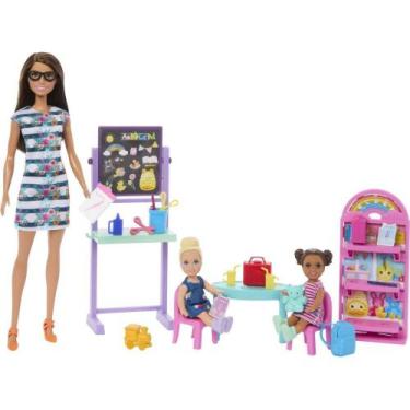 Imagem de Barbie Family Primeiro Dia de Aula - Conjunto Completo de Sala de Aula