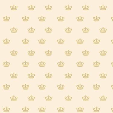 Imagem de Papel De Parede Com Coroas Douradas Bebê Infantil Adesivo