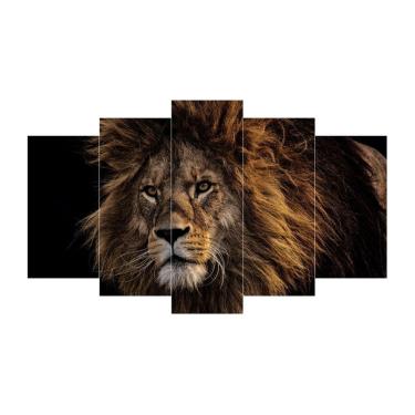 Imagem de Quadro Mosaico Art Leão Rei