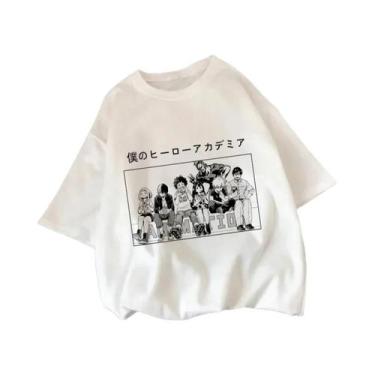 Imagem de Camiseta Feminina De Verão Com Estampa My Hero Academia Shoto Todoroki