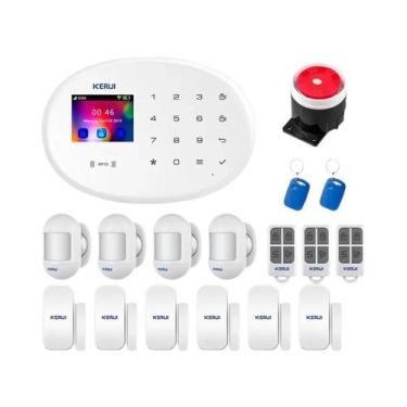 Imagem de Kit De Sistema De Alarme Inteligente WIFI GSM Com Sensor De Porta, Det