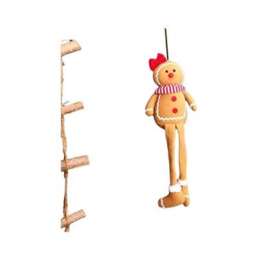 Imagem de Boneco De Pelúcia De Homem De Gengibre Para O Natal, Enfeites Para Árv