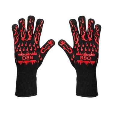 Imagem de Luvas De Couro Resistentes Ao Calor E Ao Fogo Com Costura De Kevlar, L