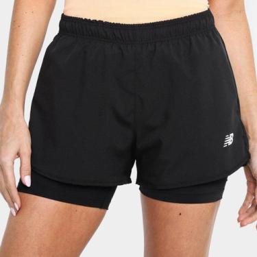 Imagem de Short New Balance Sport Essentials Feminino, Preto, GG