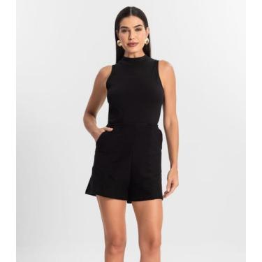 Imagem de Shorts Feminino Em Moletinho Endless Preto, Preto, M