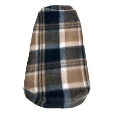 Imagem de Roupa capa soft para cachorro  cor xadrez claro tamanho GG