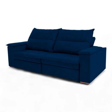 Imagem de Sofá Retrátil Reclinável Casal 2 Lugares 2,50m California Veludo - Loja Sheep