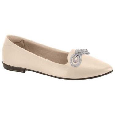 Imagem de Sapatilha Feminina Bico Fino Napa Creme Beira Rio 4136.1109-Feminino