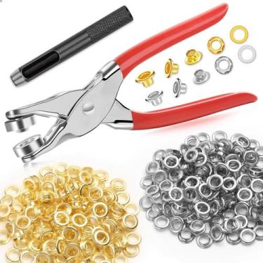 Imagem de Kit de ferramentas com ilhós PAXCOO 643 unidades com ilhós, arruelas e