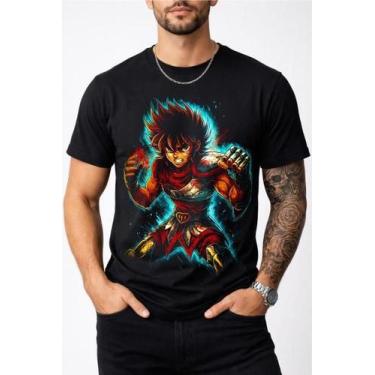 Imagem de Camisa Preta em Poliéster Estampa Halftone Jovem e Divertida TAMANHO:G