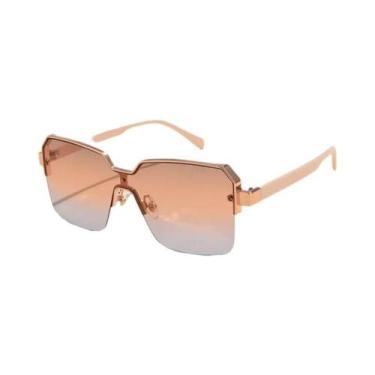 Imagem de Óculos De Sol Unissex Com Lentes Coloridas UV400, Proteção Em Liga, Me