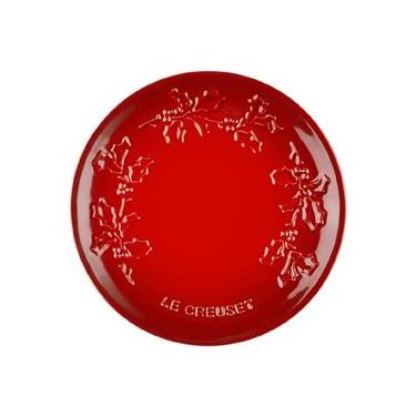 Imagem de PRATO RASO LE CREUSET SPHERE HOLLY 19CM EM CERÂMICA VERMELHO 80033190600003