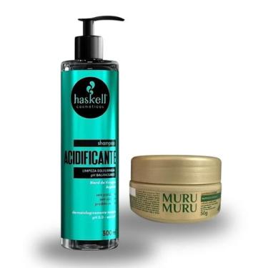 Imagem de Kit força profissional e nutri intensa shampoo acidificante 300ml e ma