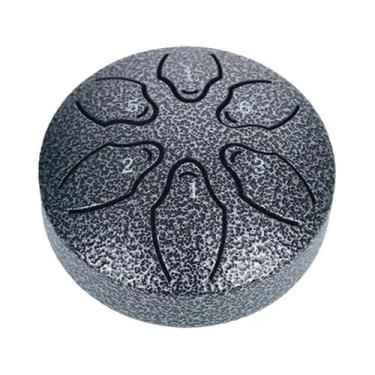 Imagem de Tambor De Língua De Aço Portátil De 3 Polegadas Com 6 Notas, Instrumen