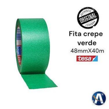 Imagem de Fita Crepe Verde para Mascaramento 48mm x 40m - Tesa - tesa