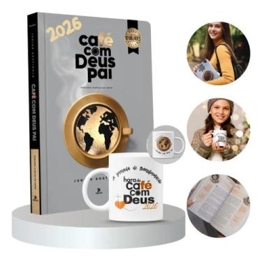 Imagem de Kit Devocional Café Com Deus Pai 2026 Livro + Caneca Exclusiva - NoBra