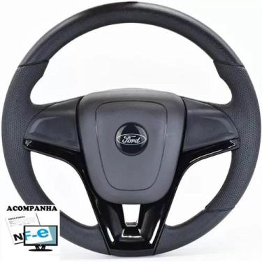 Imagem de Volante Esportivo F100 F1000 F4000 F75 Cruze Ford tampa acionador de b