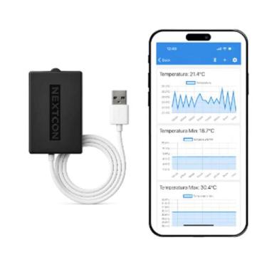Imagem de Termômetro Umidade Wifi Nextcon - Alerta Relatório App