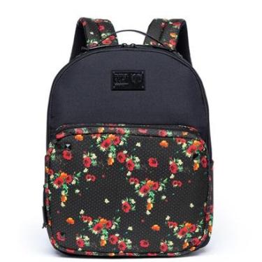 Imagem de Mochila Preta Cavalera Flower Moda Feminina Fashion Moderna-Feminino