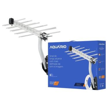Imagem de Antena Digital Externa Aquário Kit Completo Cabo 10m Suporte