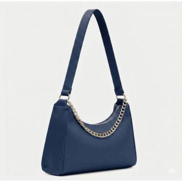 Imagem de Bolsas Femininas Baguetes Correntes Lisa de Ombro e Mão Pequenas Tende