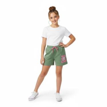 Imagem de Shorts Juvenil Menina com estampa Arrumadinhos, Verde, 14