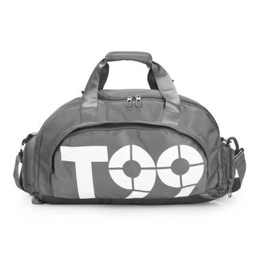 Imagem de Bolsa Mala Esportiva Mochila Costa Transversal Fitness Treino Futebol Academia Impermeável Cinza