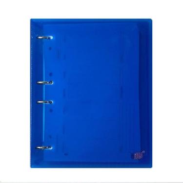 Imagem de Fichário Caderno Argolado Colegial Yes Translúcido, Azul
