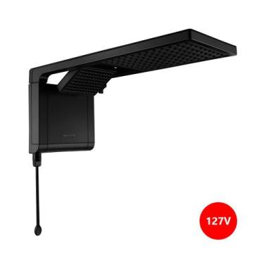 Imagem de Chuveiro Lorenzetti Acqua Duo Ultra Eletrônico Preto Fosco 127Vx5500W