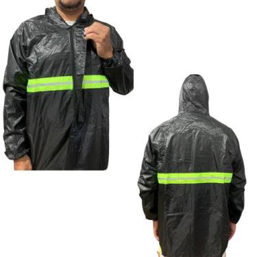 Imagem de Capa de Chuva Para Motociclista Nylon -super compacta com gorro e bols