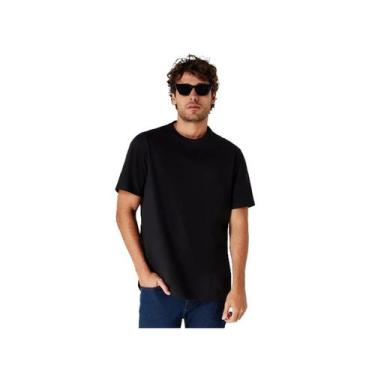 Imagem de Camiseta Hering Masculina Meia Manga 0201 Preto N1007S, M, Preto n1007