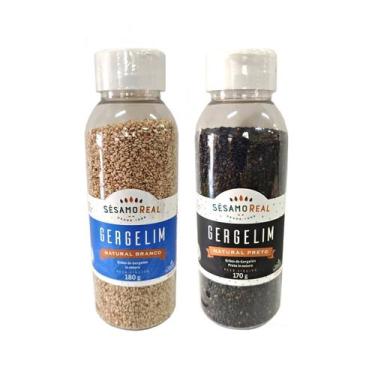 Imagem de Kit Gergelim Branco 180g + Preto 170g Sésamo Real Natural